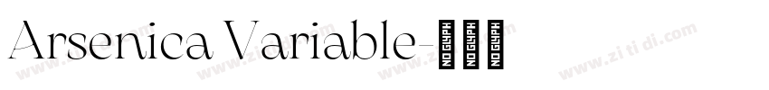 Arsenica Variable字体转换